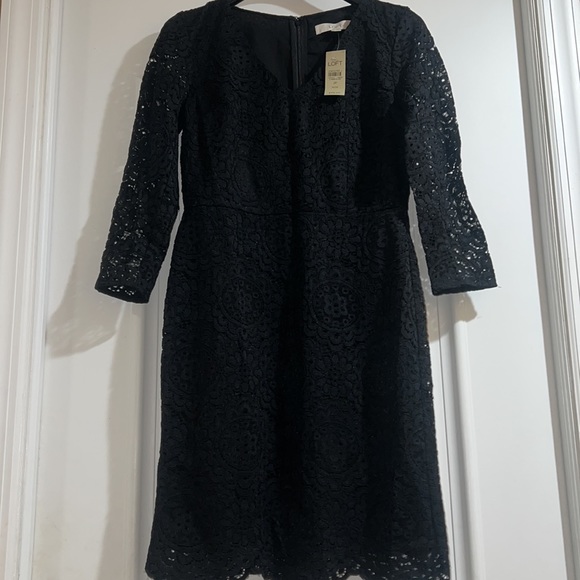 chinese dress ladies Ann Taylor LOFT Navy Floral Embroidered Long Sleeve Dress  SilkRoll